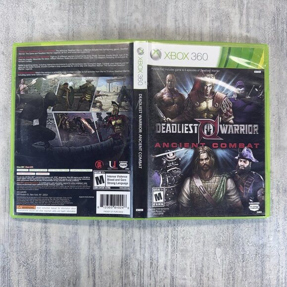 Deadliest Warrior: Ancient Combat (Xbox 360, 2012) Complete CIB w/DVD TESTED - Picture 4 of 4